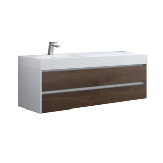 StoneArt Mailand ML-1600 Eiche dunkel 160x48 links