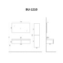 StoneArt Brugge BU-1210 Eiche hell 120x48