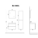 StoneArt Brugge BU-0601 Eiche dunkel 60x56