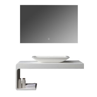 StoneArt Set LQ610-18 links weiß 100x40cm glänzend