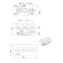 StoneArt Lecco 720100B mit Thermostat 3-fach