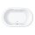 Ovale Badewanne repaBAD Wega 195/115