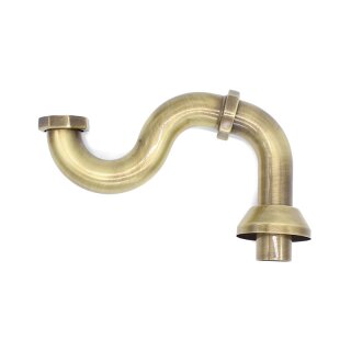 Schröder Hausmarke S Siphon aus Messing mit Kappe 11/2 aus Messing