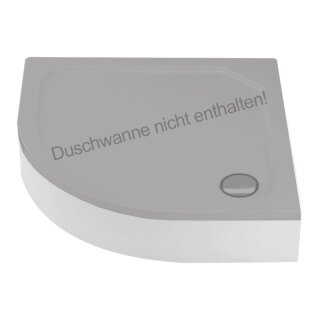Schröder Schürze für Viertelkreisduschwanne Asta R 80x80x2,5 cm R55 weiß