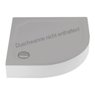 Schröder Schürze für Viertelkreisduschwanne Asta R 100x90x2,5 cm R 55 rechts/weiß