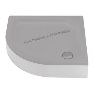 Schröder Schürze für Viertelkreisduschwanne Varna R 90x90x6,5 cm R55 weiß