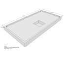 Schröder Duschwannenträger für Flat E 170x90