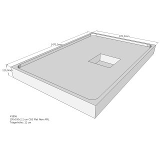 Schröder Duschwannenträger für Flat New E 150x100