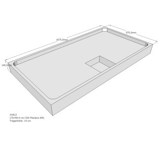 Schröder Duschwannenträger für Mariana E 170x90
