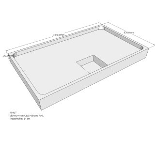 Schröder Duschwannenträger für Mariana E 150x90