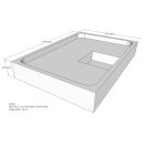 Schröder Duschwannenträger für Sito E 100x70