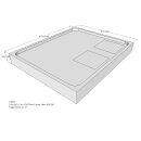 Schröder Duschwannenträger für Flat E 110x90