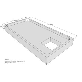 Schröder Duschwannenträger für Lyon E 140x70