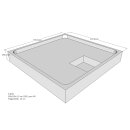 Schröder Duschwannenträger für Lyon E 100x100