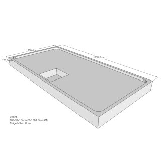 Schröder Duschwannenträger für Flat E 180x90