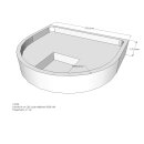 Schröder Duschwannenträger für Leda HR 100x90