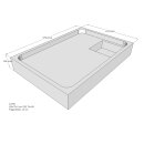 Schröder Duschwannenträger für Tia E 100x70