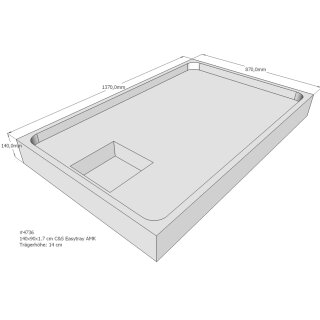 Schröder Duschwannenträger für Easytray E 140x90