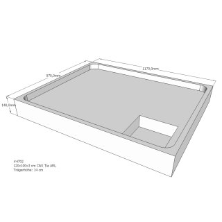 Schröder Duschwannenträger für Tia E 120x100