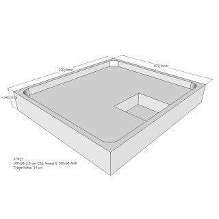 Schröder Duschwannenträger für Arenal E 100x90