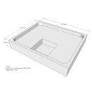 Schröder Duschwannenträger für Arenal E 90x75