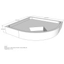 Schröder Duschwannenträger für Adria R 90x90