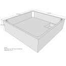 Schröder Duschwannenträger für Cola E 100x100