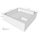 Schröder Duschwannenträger für Tino E 70x70