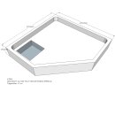 Schröder Duschwannenträger für Tino F 100x100
