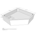 Schröder Duschwannenträger für Cola F 100x100