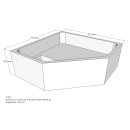 Schröder Duschwannenträger für Cola F 90x90