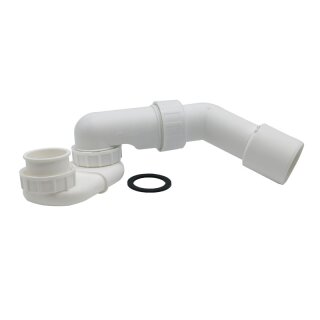 Schröder Siphon waagerecht superflach 1 1/2 mit 45° Abgang DN 40/50