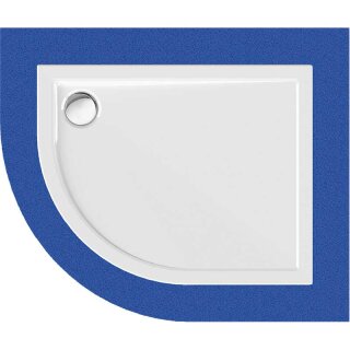 Schröder Viertelkreisduschwanne Sito R 100x80x2,5 cm R 55