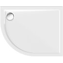 Schröder Viertelkreisduschwanne Sito R 100x80x2,5 cm...