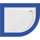Schröder Viertelkreisduschwanne Sito R 80x100x2,5 cm...