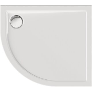 Schröder Viertelkreisduschwanne Sito R 90x80x2,5 cm R 55
