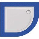 Schröder Viertelkreisduschwanne Sito R 80x90x2,5 cm...