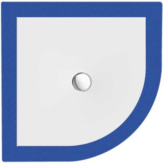 Schröder Viertelkreisduschwanne Flat New R 100x100x1,5 cm