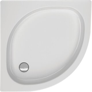 Schröder Viertelkreisduschwanne Peso R 80x80x6,5 cm R 55