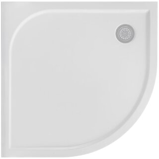 Schröder Viertelkreisduschwanne Stable R 100x100x2 cm R 55 cm, weiß