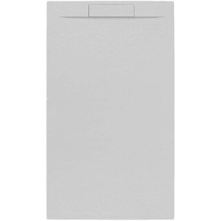 Schröder Rechteckduschwanne Slatestone Cover E 140x90 cm perlgrau