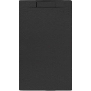 Schröder Rechteckduschwanne Slatestone Cover E 140x90 cm anthrazit
