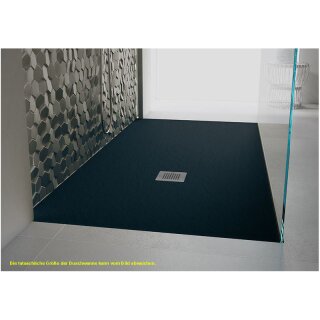 Schröder Rechteckduschwanne Slatestone H E 140x75 cm