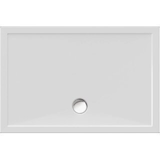 Schröder Viereckduschwanne Deepstone E 120x80x2 cm weiß