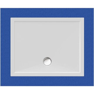 Schröder Viereckduschwanne Deepstone E 100x80x2 cm weiß
