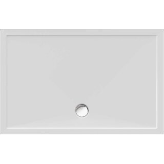 Schröder Viereckduschwanne Deepstone E 140x90x2 cm weiß