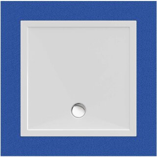 Schröder Viereckduschwanne Deepstone E 90x90x2 cm weiß