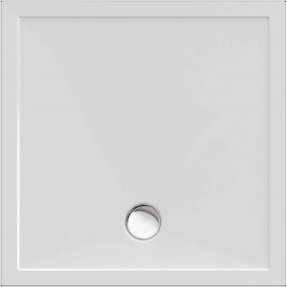 Schröder Viereckduschwanne Deepstone E 90x90x2 cm weiß