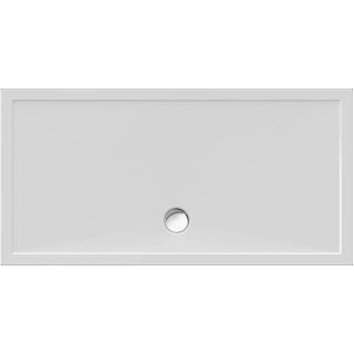 Schröder Viereckduschwanne Deepstone E 160x80x2 cm weiß