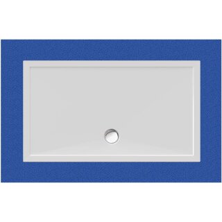 Schröder Viereckduschwanne Deepstone E 140x80x2 cm weiß